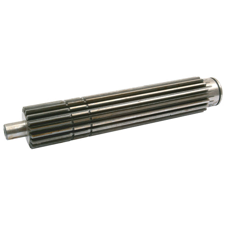 A Main Shaft | Sparex Part No.S.40764 by Sparex, featuring numerous parallel ridges along its length, isolated on a white background.