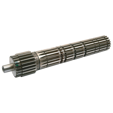 The Main Shaft (Sparex Part No. S.40766) from Sparex is a long, cylindrical component featuring multiple sets of teeth along its length, commonly used in Massey Ferguson mechanical applications.