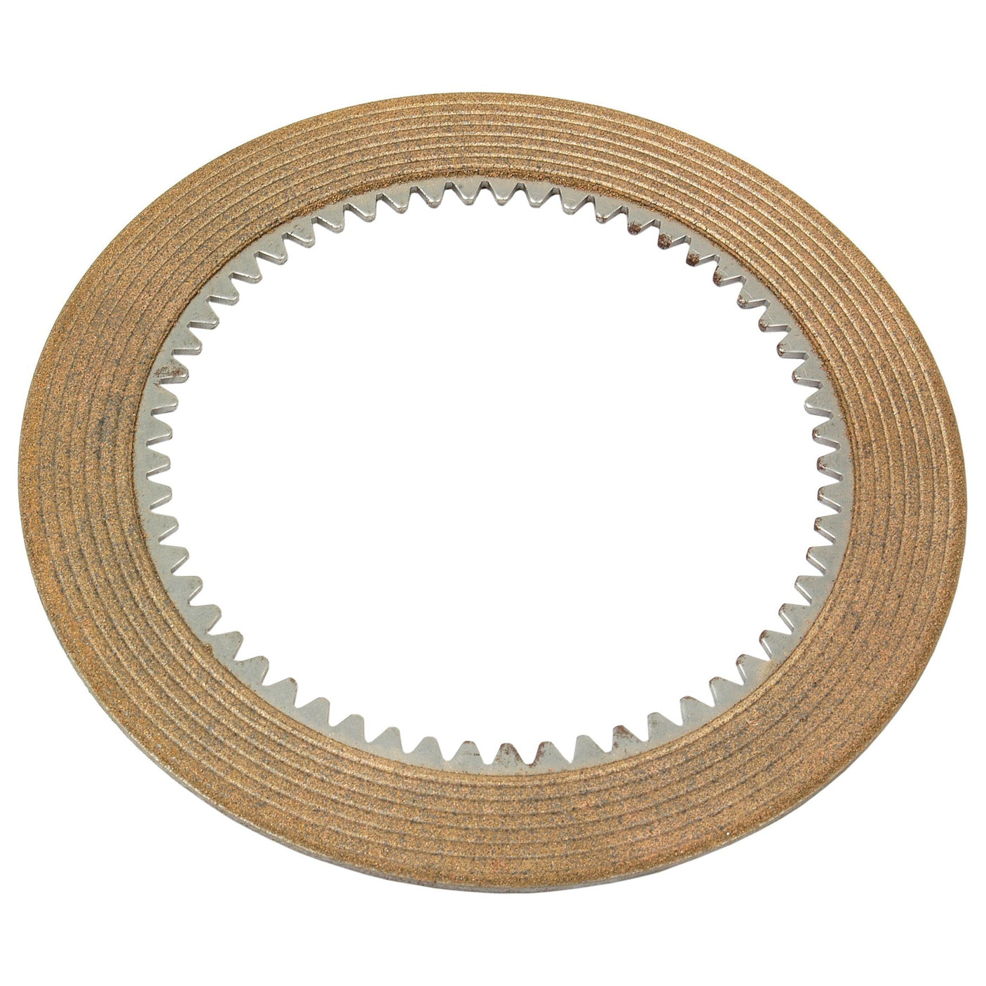 Discover the PTO Friction Disc (Sparex Part No. S.40771) by Sparex, a circular metal gear disc with inner teeth and a textured outer ring, perfect for 4WD applications.