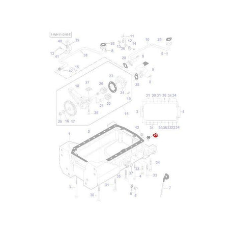 Massey Ferguson - Nut - V504801200 - Farming Parts