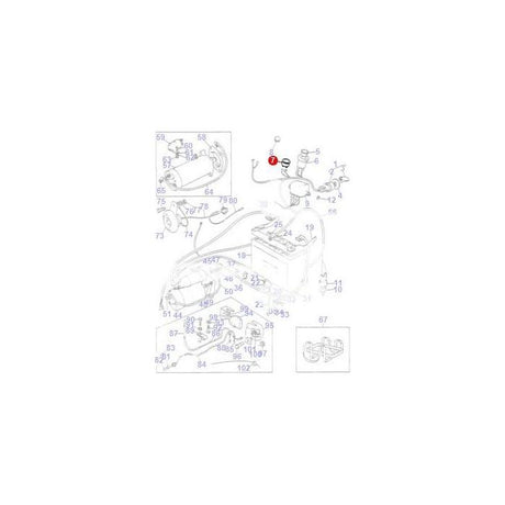 Massey Ferguson - Fuel Gauge - 894844M1 - Farming Parts