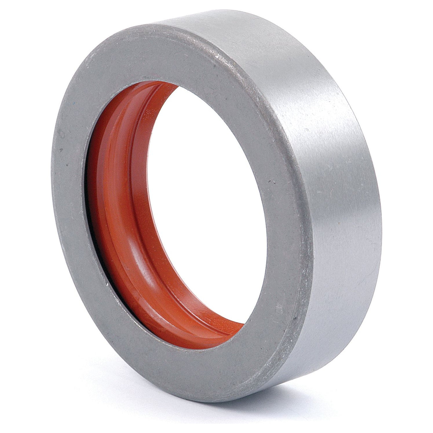 The Sparex Oil Seal (Part No. S.40918), featuring a metal cylindrical ring and an inner orange-rubber lining, is perfect for serving as a seal in Massey Ferguson machinery with dimensions of 60.94 x 85.81 x 23.82mm.