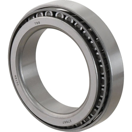 A close-up of the Sparex Taper Roller Bearing (27687/27620) - S.40926 showcasing its visible inner and outer rings. The bearing features evenly spaced cylindrical rollers and adheres to the metric standard.