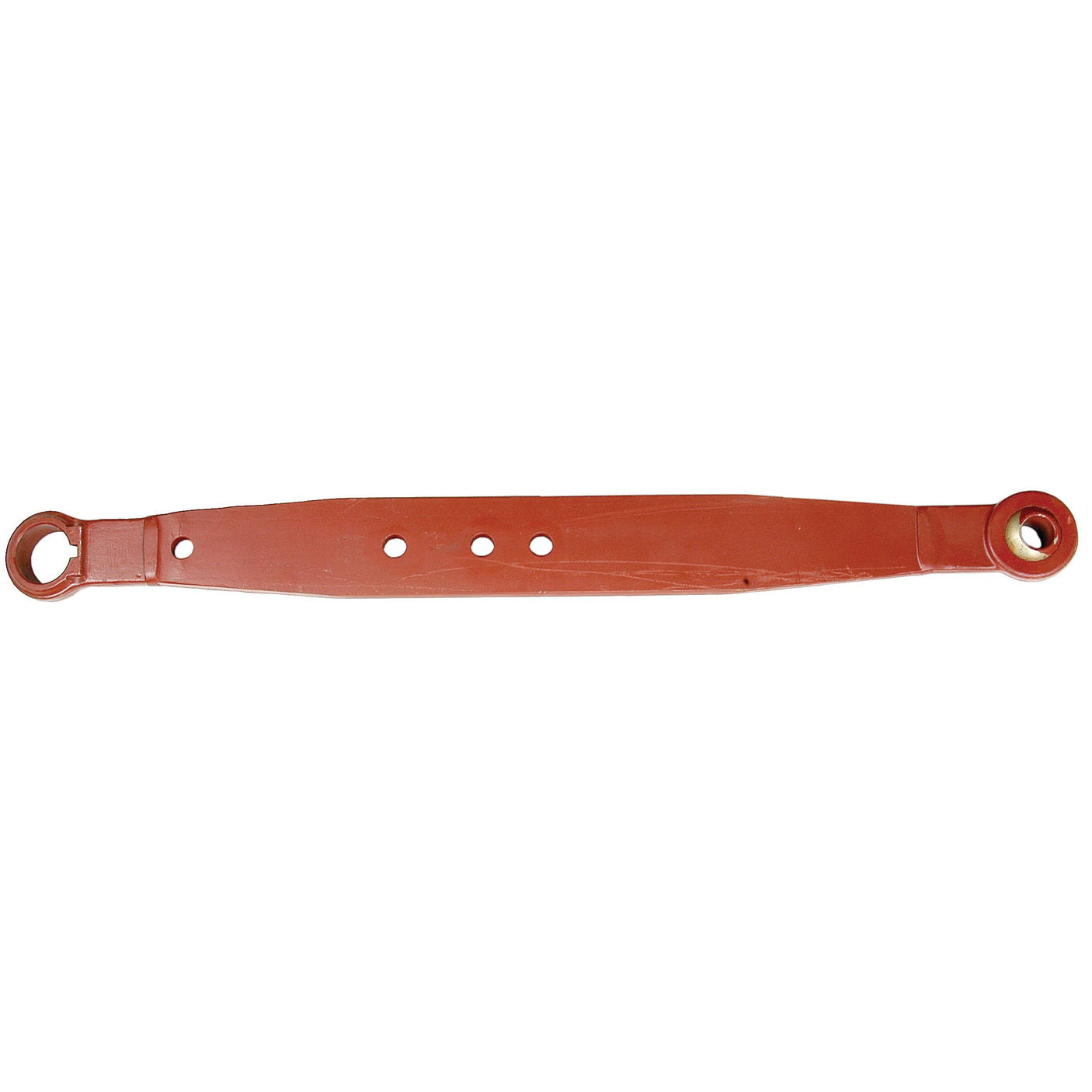 The Sparex Lower Link Lift Arm (Sparex Part No. S.41002) features a red metal beam with three central holes and a circular attachment on both ends, commonly used in a Massey Ferguson link arm assembly.