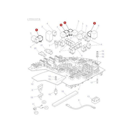 Massey Ferguson - Relay 12v - 4272432M1 - Farming Parts