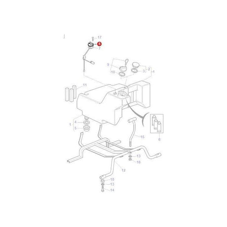 Massey Ferguson - Fuel Sender Unit - 3787790M1 - Farming Parts