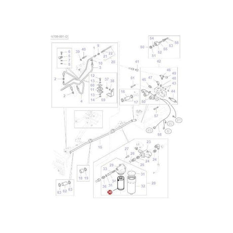 Massey Ferguson - Hydraulic Filter - V20639610 - Farming Parts