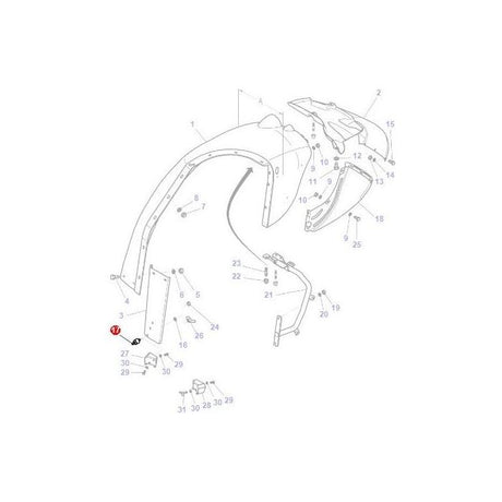 Massey Ferguson - Vibration Mount - 4271913M1 - Farming Parts