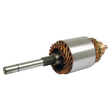 A Sparex Armature, known as Sparex Part No. S.41149, featuring a metal cylindrical rotor with copper winding and a threaded shaft, typically used in electric motors or generators, displayed on a plain white background.