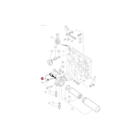 Massey Ferguson - Filter Switch - 4312617M2 - 4368842M1 - Farming Parts