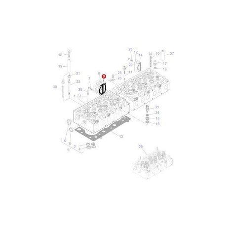 Massey Ferguson - Gasket - V836867752 - Farming Parts