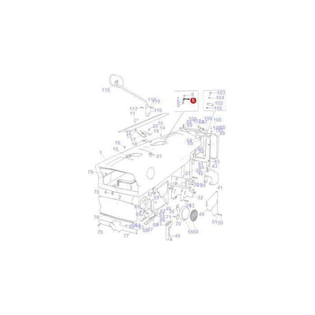 Massey Ferguson - Retaining Spring - 828224M1 - Farming Parts