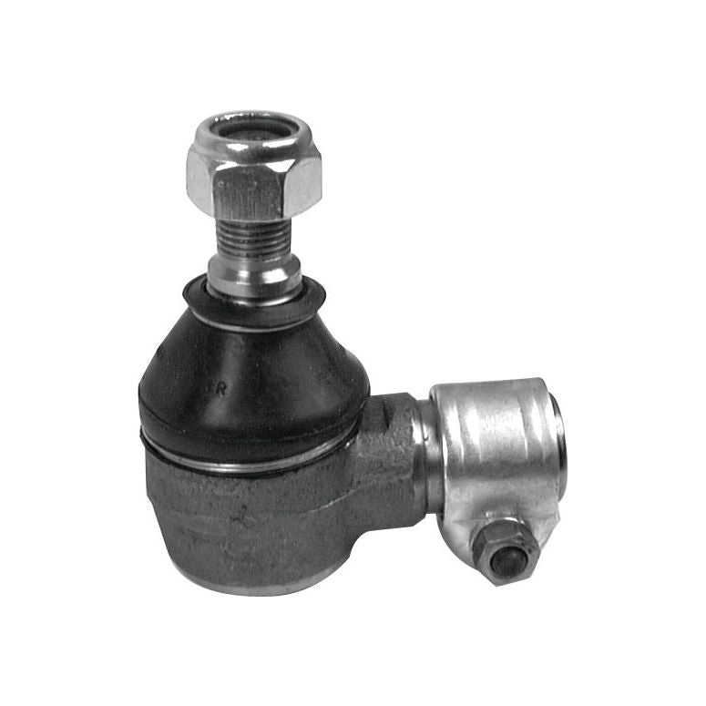 The Sparex Track Rod, S.41290, features a metal ball joint with a threaded bolt and nut, a black rubber boot, a cylindrical attachment on one side, and a female thread. It measures 71mm in length.