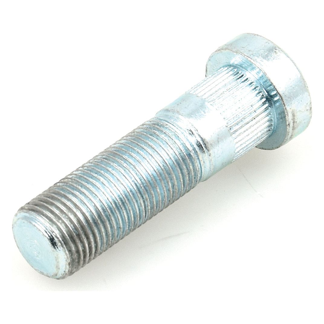 Close-up of a Sparex Wheel Stud 11/16'' x 2 3/8'' (UNF) with a threaded shaft and hexagonal head (Sparex Part No. S.41312), lying flat against a white background.