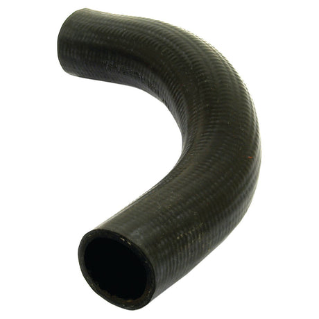 A Sparex Bottom Hose (Sparex Part No.S.41316), featuring a black, curved rubber design with a visible texture and an inner diameter of 34mm on both ends, is securely held in place by a Hose clip.