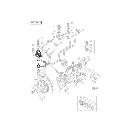 Massey Ferguson - Injector - 1447228M91 - Farming Parts