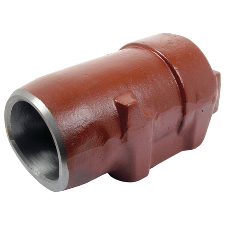 Image of a large, cylindrical Hydraulic Lift Cylinder, reddish-brown in color, with a smooth open end and a slightly textured surface, identified as Sparex Part No. S.41363 by the brand Sparex and resembling parts used in Massey Ferguson machinery.