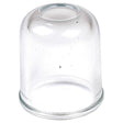 A clear, glass dome-shaped cover typically used for laboratory or display purposes, similar to the Sparex Fuel Bowl (Part No. S.41390) found in vintage machinery.