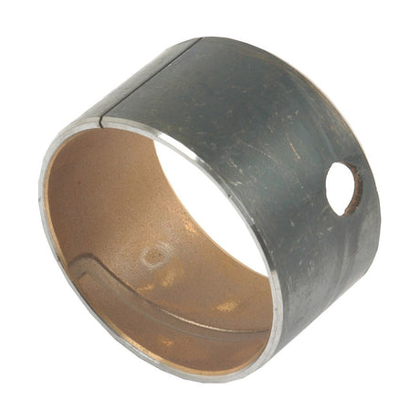 A Sparex Camshaft Bush - S.41399 cylindrical metal bushing with a single hole on its side.