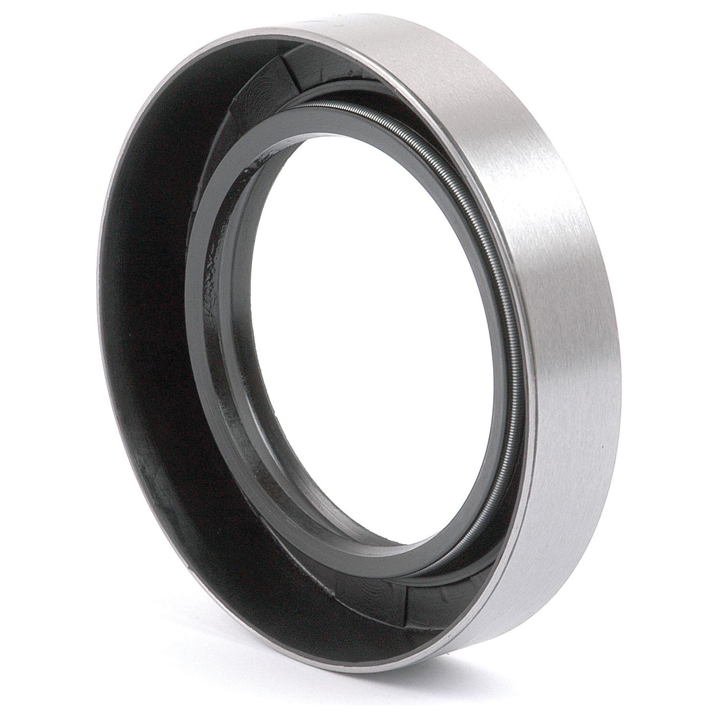 A metal and plastic mechanical component, likely a seal or gasket for the outer halfshaft, featuring an inner ring and an outer ring with a smooth, reflective surface. The Sparex Oil Seal, with dimensions of 60.2 x 88.54 x 17.5mm (Sparex Part No.S.41416) is specifically designed for this purpose.