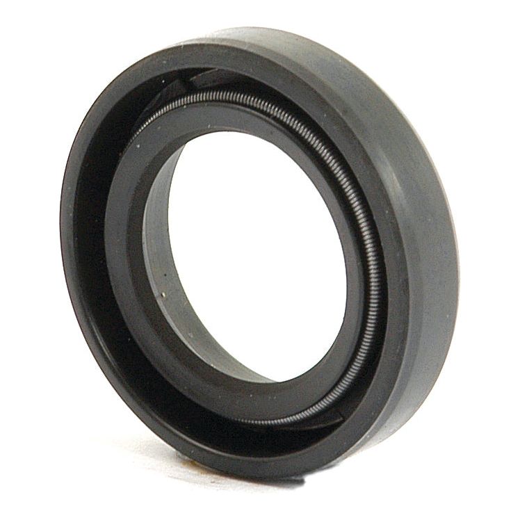 Zoomed-in view of the Imperial Rotary Shaft Seal, measuring 11/16'' x 1 1/8'' x 1/4'', featuring a circular shape and spring reinforcement to ensure tightness, ideal for Massey Ferguson applications - Sparex Part No. S.41419.