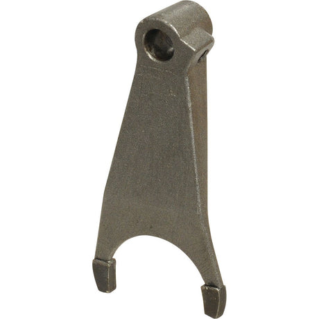 Photo of a Sparex Selector Fork, part number S.41433, used in automotive transmissions for models like the Landini 5830 and Massey Ferguson 135. The fork features a flat body with a circular hole near the top and a pronged base.