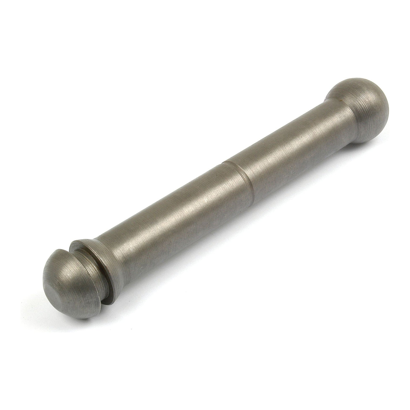 A metallic door stop with a cylindrical design, featuring rounded ends and a Sparex Part No.S.41445 Connecting Rod mechanism in the middle.