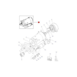 Massey Ferguson - Starter Motor - 3763363M92 - Farming Parts