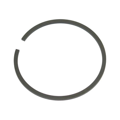 A single metal piston ring with an open gap, typically used in internal combustion engines, is often featured as the "Ring - Cast Iron | Sparex Part No.S.41472" by Sparex.