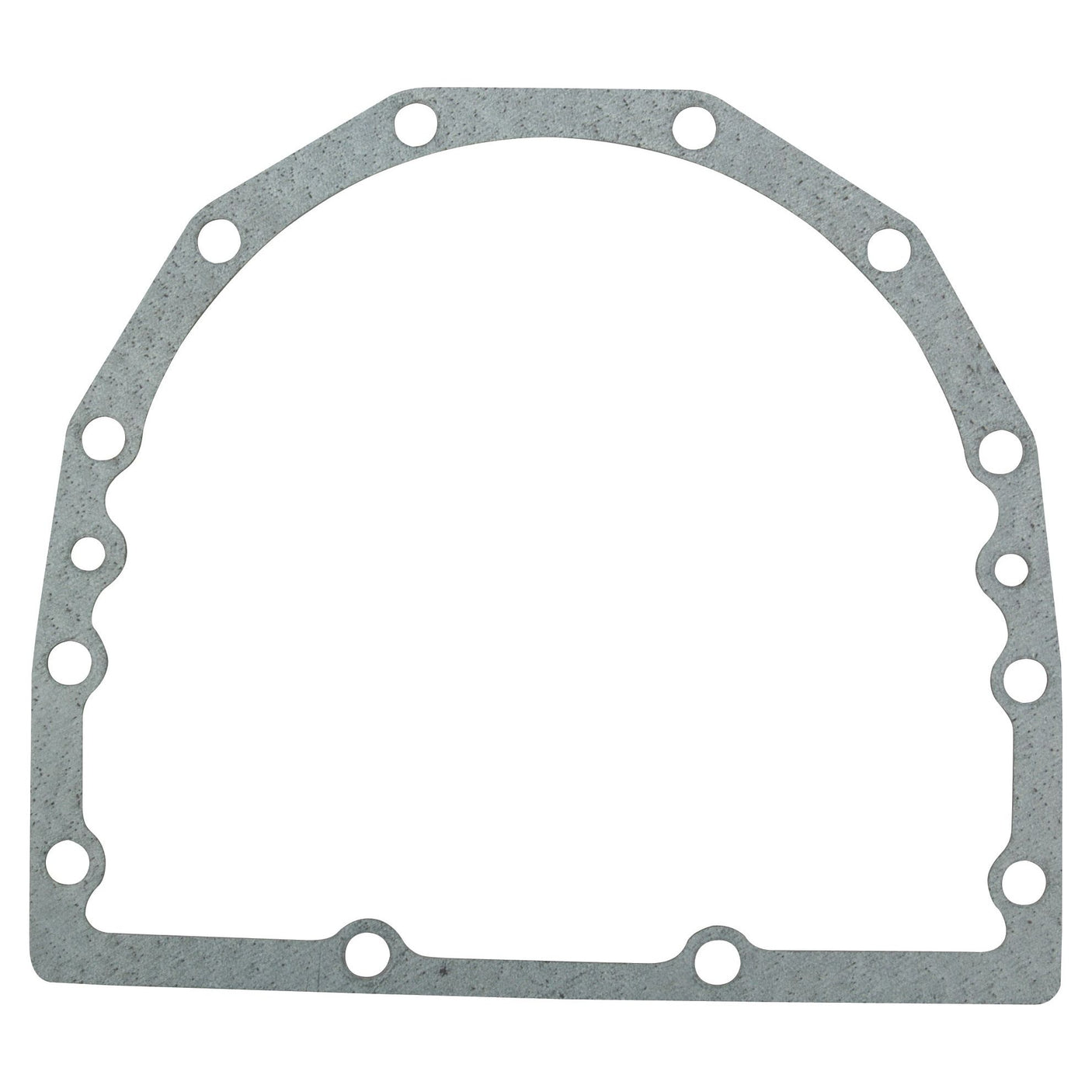 The Sparex Lip Seal Housing Gasket (Part No.S.41493) is a gray, flat, irregularly shaped gasket with multiple circular holes around its perimeter. It is designed for sealing two surfaces together and is perfect for both 6 Cyl. and 4 Cyl. engines as found in the Perkins Build List.