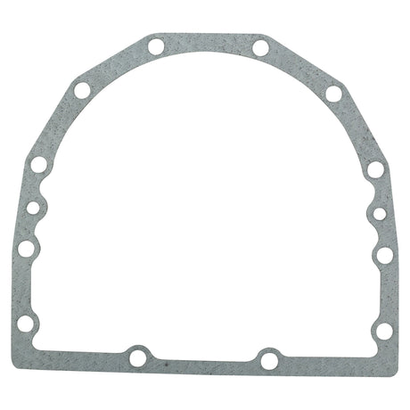 The Sparex Lip Seal Housing Gasket (Part No.S.41493) is a gray, flat, irregularly shaped gasket with multiple circular holes around its perimeter. It is designed for sealing two surfaces together and is perfect for both 6 Cyl. and 4 Cyl. engines as found in the Perkins Build List.