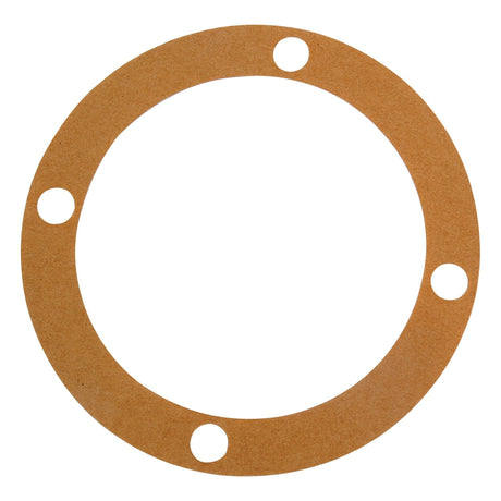 The Layshaft Housing Gasket, Sparex Part No. S.41509, is a brown circular gasket with four evenly spaced holes around the perimeter, suitable for Landini 5830 or Massey Ferguson models.