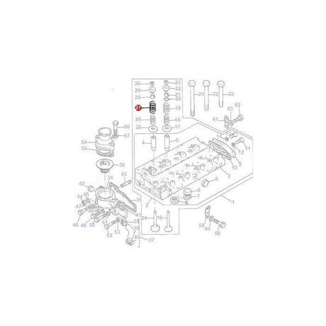 Massey Ferguson - Valve Spring - 735521M1 - Farming Parts