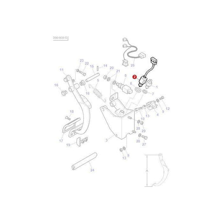 Massey Ferguson - Clutch Switch - 3784055M1 - Farming Parts