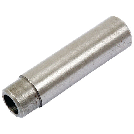 An Exhaust Valve Guide (Sparex Part No. S.41539) from Sparex, featuring a smooth and slightly reflective surface, with a smaller opening at one end, designed in a cylindrical metallic shape.