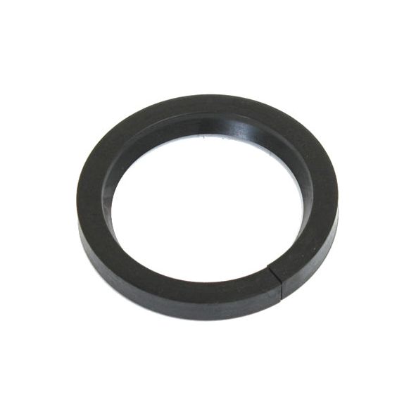 A black circular ring with a small gap on one side, functioning as a mechanical or sealing component, is similar to the Rear Crankshaft Seal from Sparex (Part No. S.41725) used in Massey Ferguson tractors.