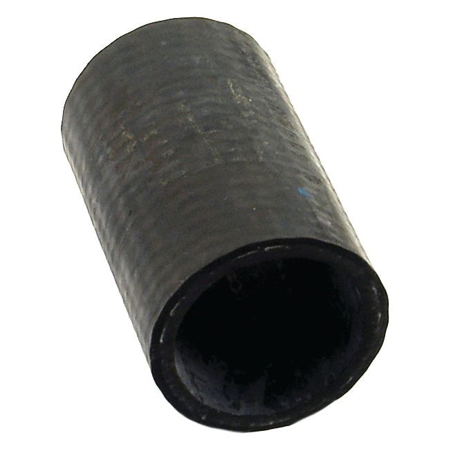 A close-up view of the Bypass Hose, Sparex Part No. S.41823, with an inner diameter of 38mm at both ends, featuring a short, cylindrical form in black rubber and straight cuts at each end, secured with a hose clip for added durability.