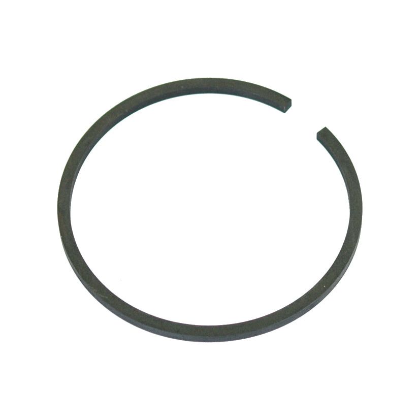 The Sparex Part No. S.41848, also known as the Ring - Cast Iron from Sparex, is a black, circular snap ring with an open end, designed for securing components on shafts or in bores.