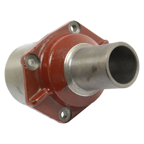 A Sparex Gearbox Input Housing (Sparex Part No. S.41870) with a flange and four bolt holes, painted red on part of the body.