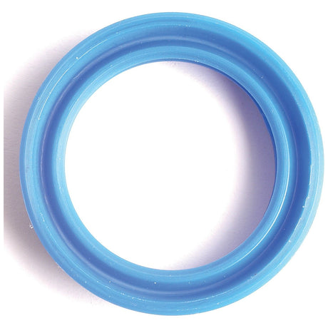 A blue circular plastic ring with a smooth surface, resembling the Seal - Cylinder Piston (Sparex Part No. S.41875) by Sparex, is shown against a white background.