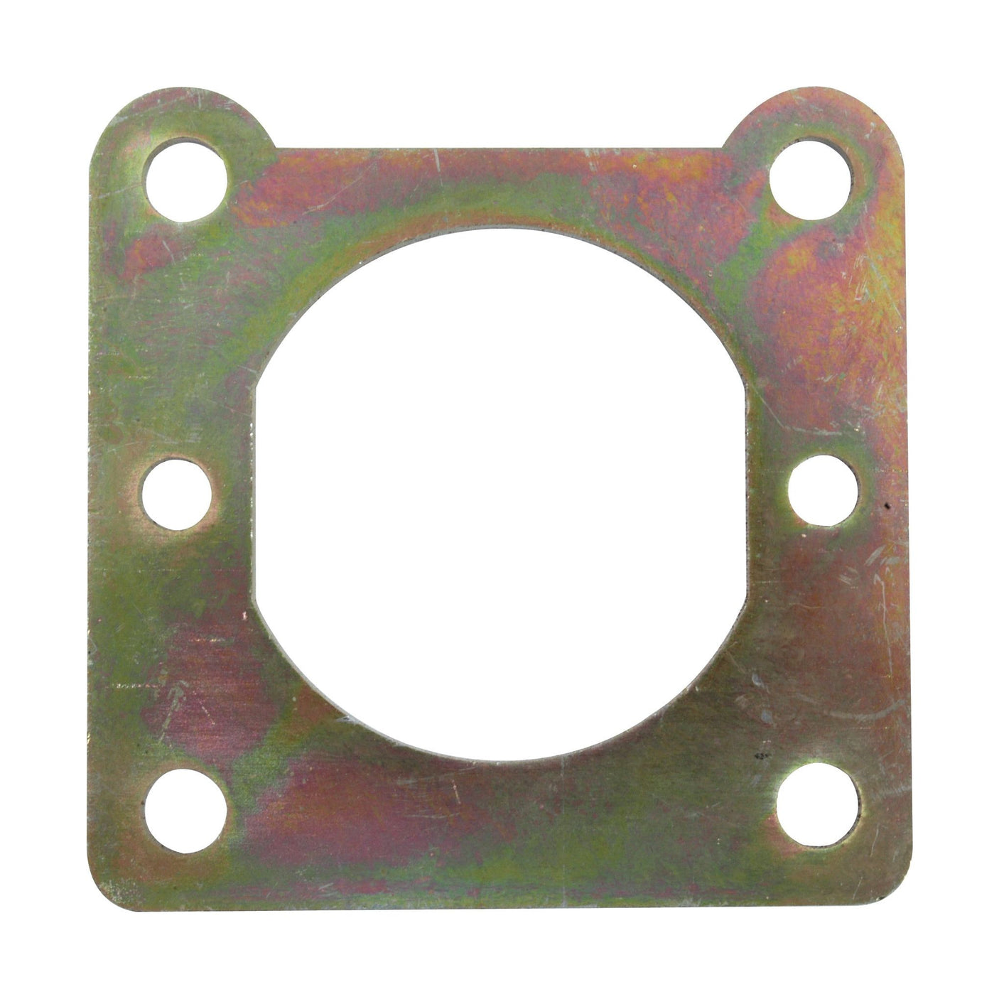 A Sparex Retaining Plate (Part No.S.41988) featuring a circular center opening with six bolt holes around the perimeter, designed for compatibility with Landini and Massey Ferguson models.