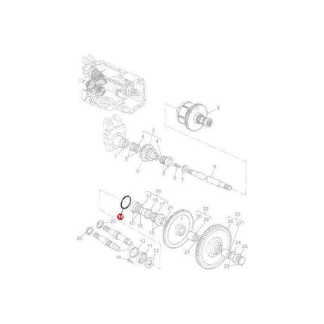 Massey Ferguson - O Ring - 359107X1 - Farming Parts