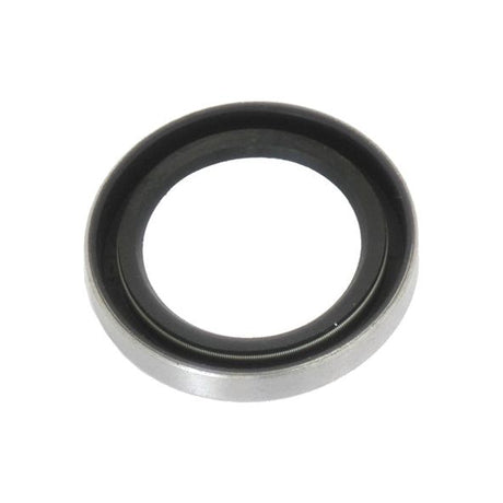 The Imperial Rotary Shaft Seal, Sparex Part No. S.42030, measures 7/8'' x 1 1/4'' x 3/16'' and features a black interior with a silver exterior made of metal and rubber.