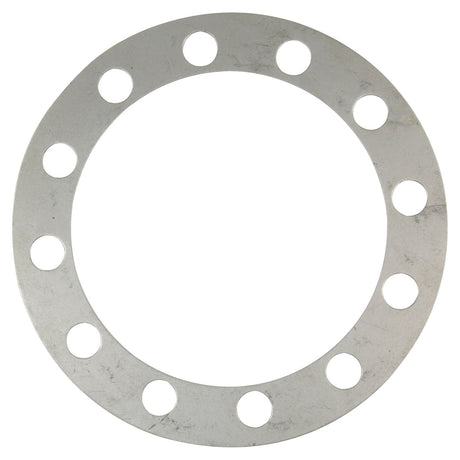 A circular metal flange, identified as the Shim Washer with Sparex Part No. S.42035, features 12 evenly spaced holes around its perimeter and is ideal for applications involving Sparex or Massey Ferguson machinery.