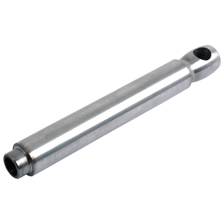 A Power Steering Rod from Sparex, part number S.42095, features a cylindrical metal design with a looped hole on one end and a smaller threaded opening on the other, reminiscent of components used in Massey Ferguson tractors.