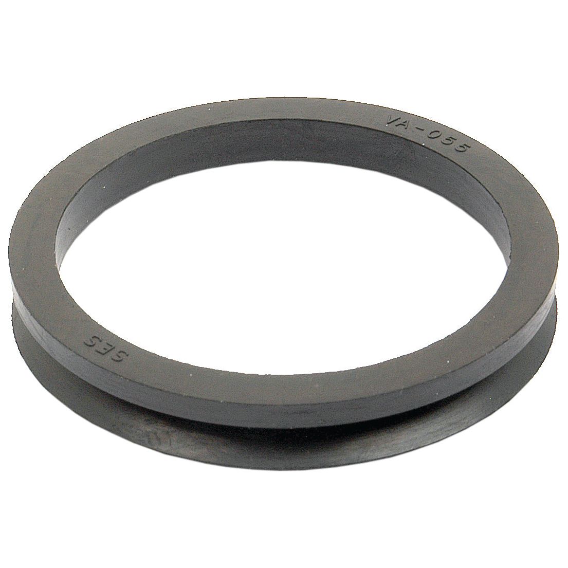 A black rubber O-ring, commonly used as an Oil Seal in Landini and Massey Ferguson machinery, with the inscription "VA-035 SES" on its side, viewed on a white background. This product is the Sparex Oil Seal, measuring 49 x 59 x 9mm and identified by Sparex Part No. S.42103.