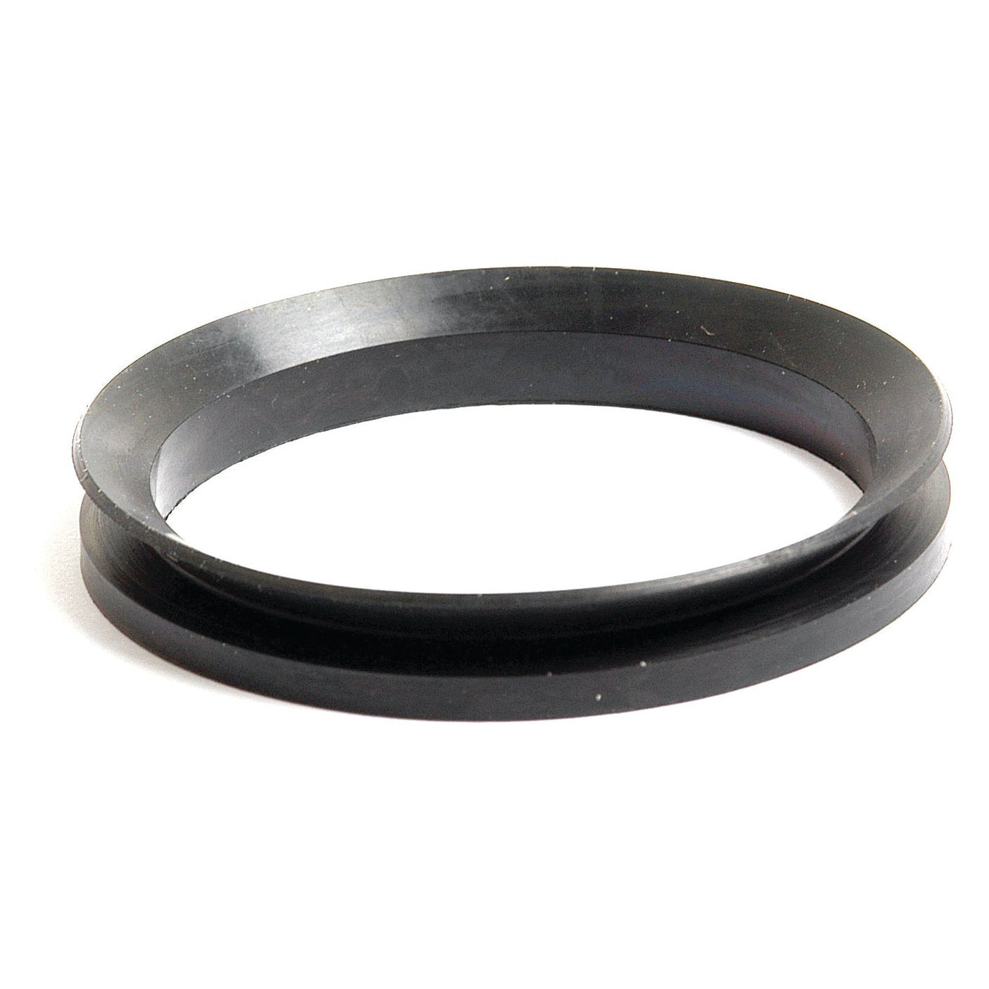 A Sparex oil seal, 49 x 59 x 9mm (Sparex Part No. S.42103), featuring a black rubber construction with a flat outer edge and a slightly thicker inner section, reminiscent of components used in Landini or Massey Ferguson machinery, placed on a white background.