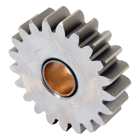 A Sparex Gear - Oil Pump, Idler Gear (Part No. S.42125) with 20 teeth and a brass-colored inner bearing.