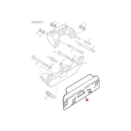 Massey Ferguson - Gasket Exhaust/Inlet - 3637343M1 - Farming Parts