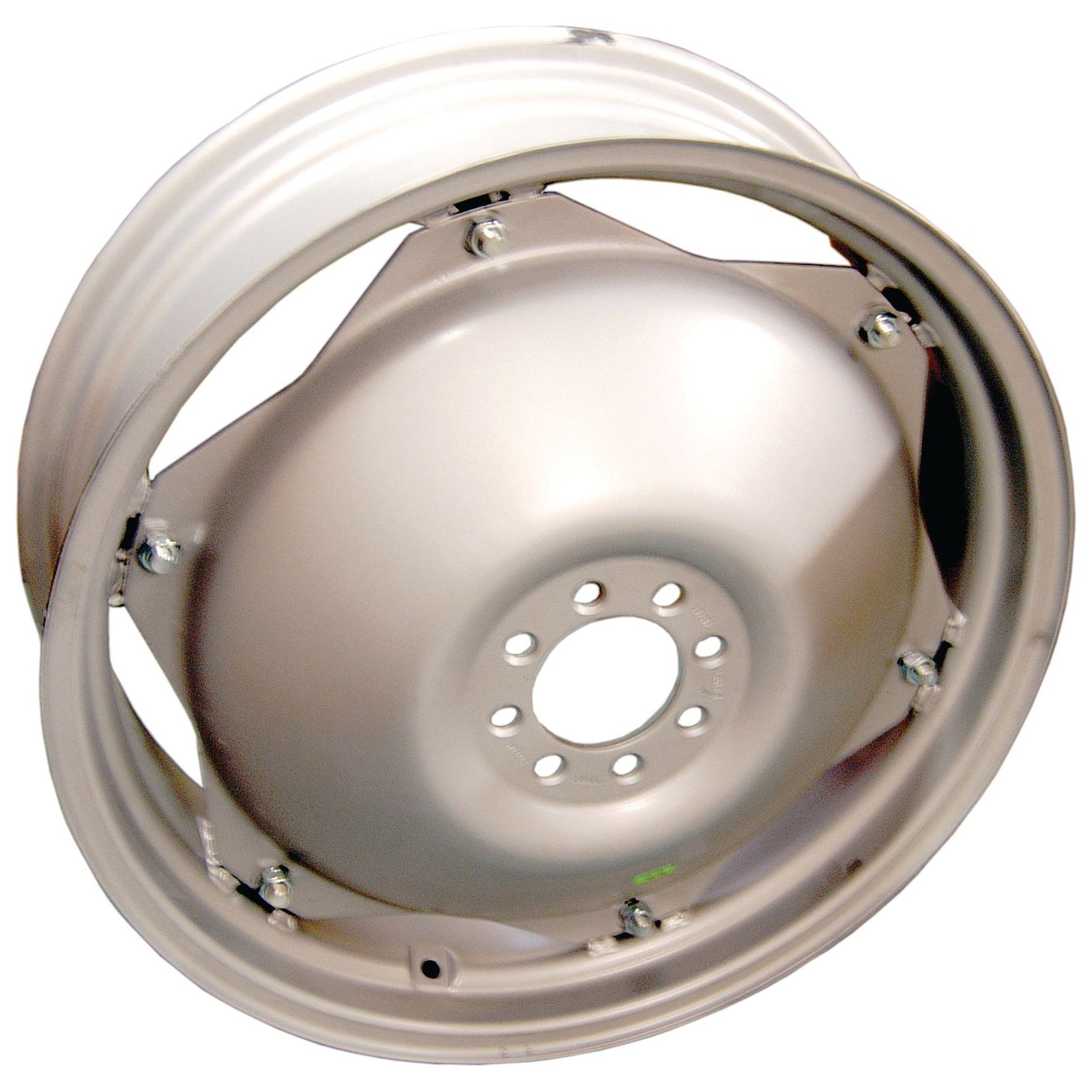 A Sparex metallic wheel rim (S.42194) featuring a 9 x 28'' size, central hub, multiple lug nut holes, and precise bore diameter.